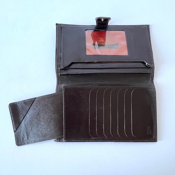 Vintage Renwick Caldero Brown Leather Travel Wallet, Made in Canada, EC! - Picture 8 of 16